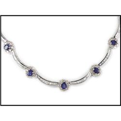 SAPPHIRE DIAMOND NECKLACE WAS $8,500.00 #1858560