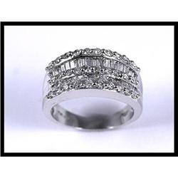 14K White Gold Diamond Ring #1858575