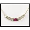 Image 1 : Lovely 14K Yellow Gold Ruby and Diamond #1858593