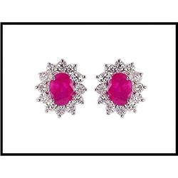 FINE RUBY DIAMOND EARRINGS WERE $4,000.00 #1858664