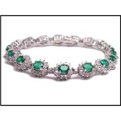 ELEGANT EMERALD DIAMOND BRACELET (was $7400.) #1858676