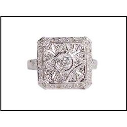 ART DECO REVIVAL DIAMOND RING (WAS $1850.00) #1858684