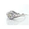Image 1 : Deco 0.24ct OMC Diamond 18k WG Filigree Ring #1858771