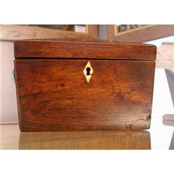 Antique English Wooden Tea Caddy #1858786