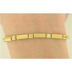 Contemporary 0.50tcw Diamond 18k YG Bracelet #1858837