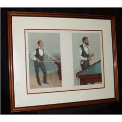 "Billiards Players"  Set of 2 Spy Prints  #1858932