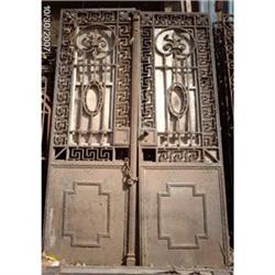 Double Wrought Iron Ornate Antique Gates  #1858940