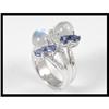 Image 1 : An Elegant 18K White Gold Moon Stone and #1858981