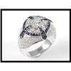 Image 1 : A Georgous 18K White Gold Diamond Ring #1858986