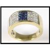 Image 1 : Marvelous 18K Yellow Gold Sapphire and Diamond #1858996