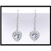 Image 1 : 18k WG Topez and Diamond Earring #1859025