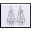 Image 1 : Gorgeous 18K White Gold Dangling Earrings #1859028
