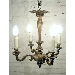 French Chandelier Bronze 4 Lights #1859095