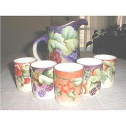 LIMOGES LEMONADE SET - MARKED #1859119