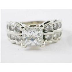 2.20 CT Princess Cut Engagement gold RING #1859146