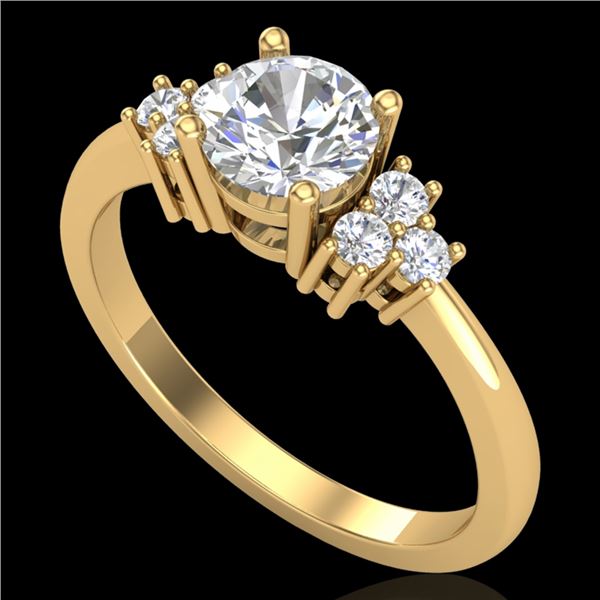 1 ctw VS/SI Diamond Solitaire Ring 18k Yellow Gold - REF-227F3M