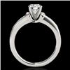 Image 2 : 1.11 ctw Certified Diamond SolitaireRing 10k White Gold - REF-190K9Y