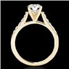 Image 2 : 1.2 ctw Certified Diamond Solitaire Ring 10k Yellow Gold - REF-190F9M