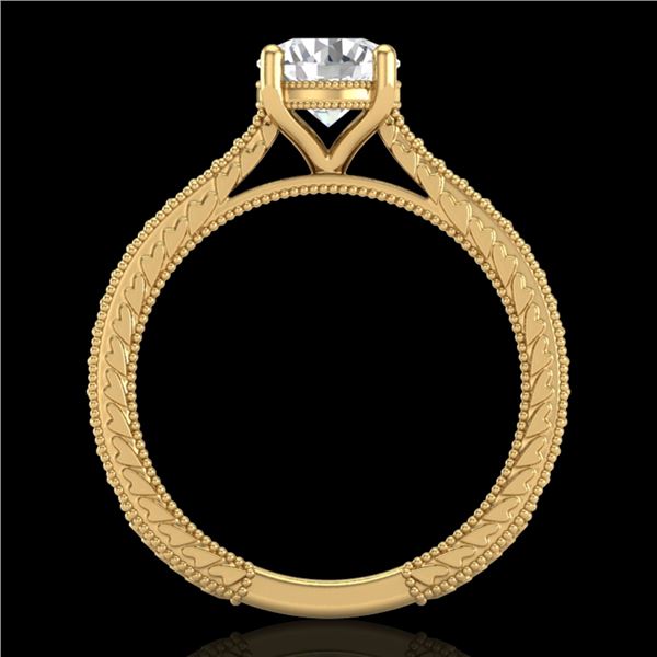 1.45 ctw VS/SI Diamond Art Deco Ring 18k Yellow Gold - REF-400Y2X