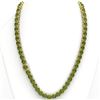 Image 3 : 100 ctw Green Tourmaline & Diamond Micro Necklace 14k Yellow Gold - REF-1072N8F