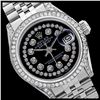 Image 1 : Rolex Men's Stainless Steel, QuickSet, Diamond Dial & Diamond Bezel