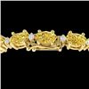Image 1 : 25.8 ctw Citrine & VS/SI Diamond Eternity Bracelet 10k Yellow Gold - REF-118N4F