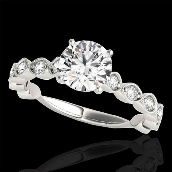 1.75 ctw Certified Diamond Solitaire Ring 10k White Gold - REF-245A5N