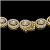 Image 3 : 18.43 ctw Oval Cut Diamond Micro Pave Necklace 18K Yellow Gold - REF-1596N8F