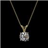 Image 3 : 1.07 ctw Certified Quality Diamond Necklace 10k Yellow Gold - REF-141K3Y
