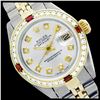 Image 1 : Rolex Men's Two Tone 14K Gold/SS, QuickSet, Diam Dial & Diam/Ruby Bezel