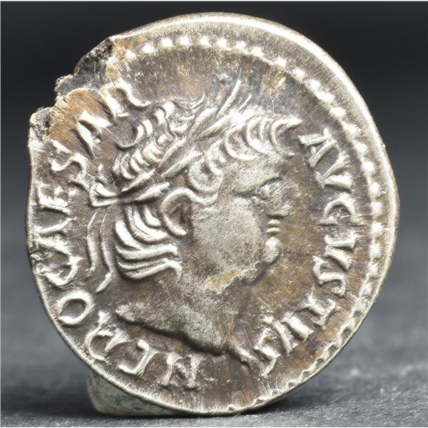 65/AD Roman Empire Nero Denarius Silver Coin