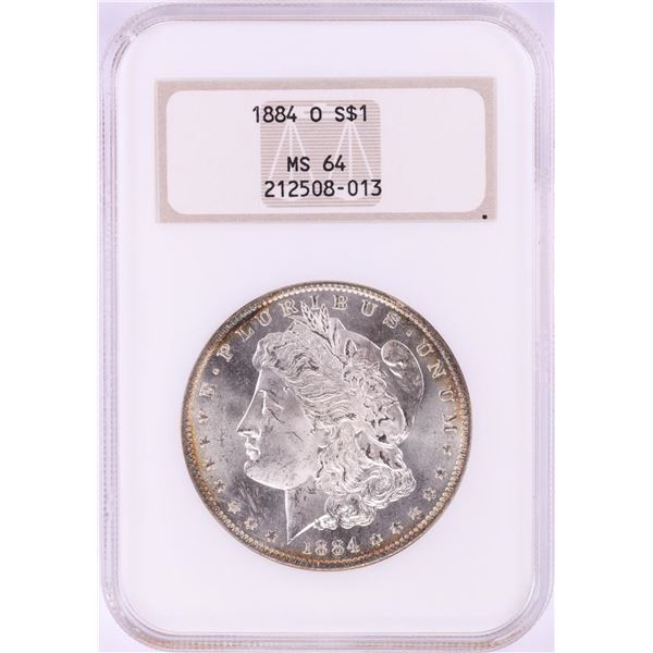 1884-O $1 Morgan Silver Dollar Coin NGC MS64 Nice Toning