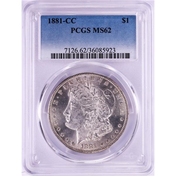 1881-CC $1 Morgan Silver Dollar Coin PCGS MS62