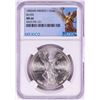 Image 1 : 1985Mo Mexico 1 Onza Libertad Silver Coin NGC MS66