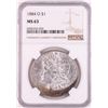Image 1 : 1884-O $1 Morgan Silver Dollar Coin NGC MS63 Great Toning