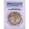 Image 1 : 1925-S $1 Peace Silver Dollar Coin PCGS MS63