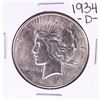 Image 1 : 1934-D $1 Peace Silver Dollar Coin