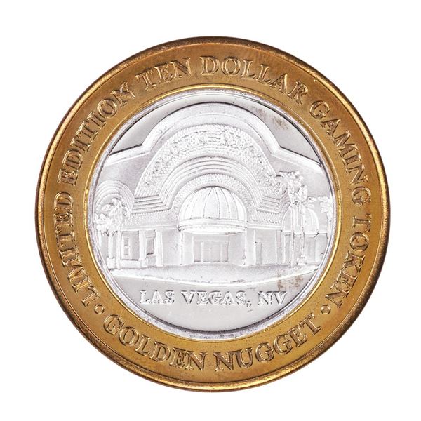 .999 Silver Golden Nugget Las Vegas, Nevada $10 Casino Limited Edition Gaming Token