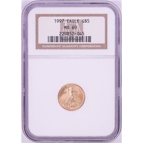 1997 $5 American Gold Eagle Coin NGC MS69