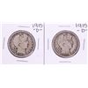 Image 1 : Lot of (2) 1915-D Barber Half Dollar Coins