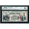 Image 1 : First Charter 1875 $20 Ricker NB of Quincy, IL CH# 2519 National Note PMG Ch. Unc. 64