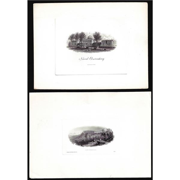 Lot of (2) 1800's Vignette from Original Proof Plates