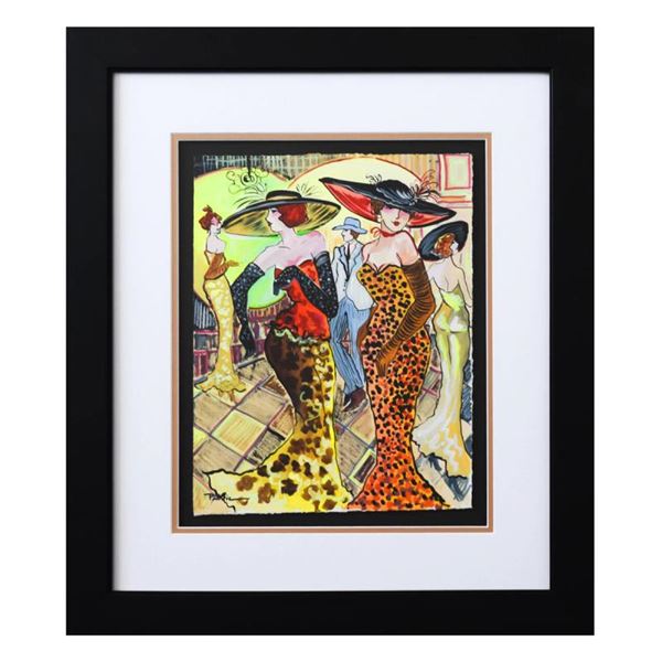 Govezensky "Night Club" Original Watercolor on Paper