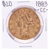 Image 1 : 1883-CC $20 Liberty Head Double Eagle Gold Coin