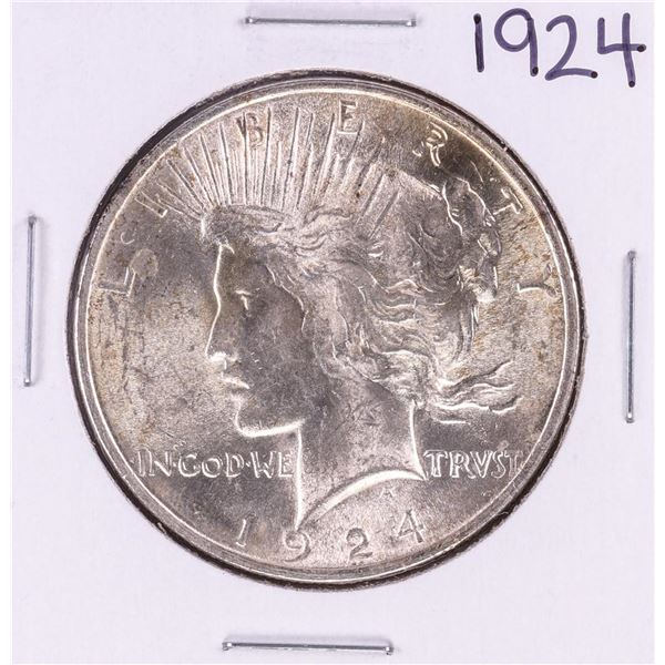 1924 $1 Peace Silver Dollar Coin