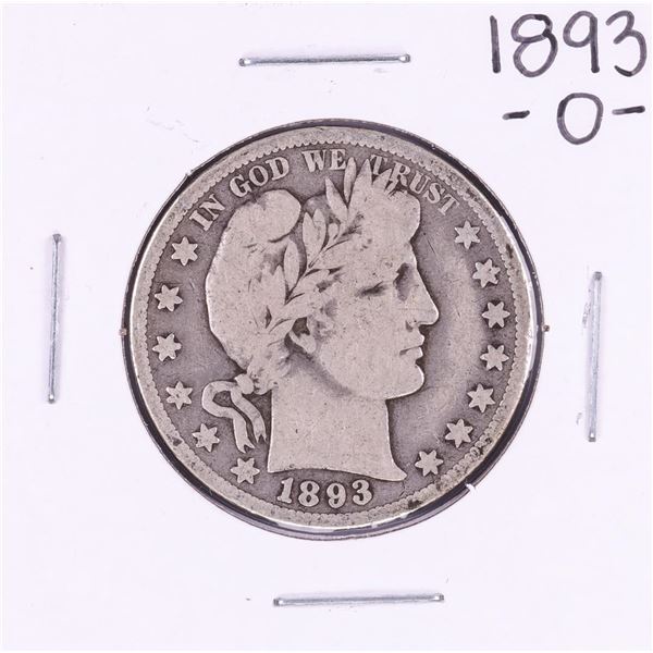1893-O Barber Half Dollar Coin
