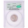 Image 1 : 1883 No Cents Liberty V Nickel Coin PCGS MS65 CAC Old Green Holder