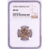 Image 1 : 1938-D Buffalo Nickel Coin NGC MS66