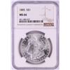 Image 1 : 1885 $1 Morgan Silver Dollar Coin NGC MS66