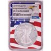 Image 1 : 2019-W $1 Proof American Silver Eagle Coin NGC PF70 Ultra Cameo Congratulations Flag